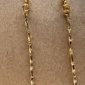 Elegant Gold Embellished Beaded Earrings Style #007